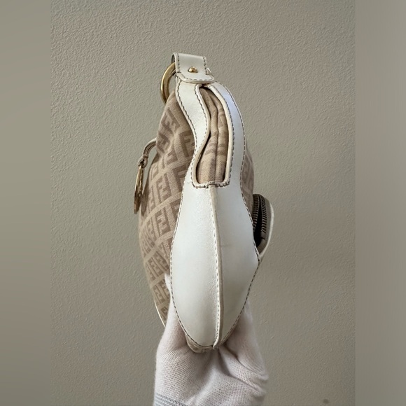 SOLD Fendi hobo shoulder bag Leather/Canvas - Picture 6 of 10